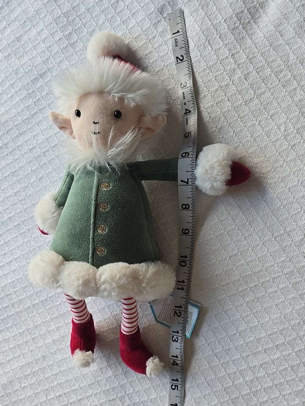 Jellycat Green & Red Elf Plush Holiday Decoration - Picture 13 of 14